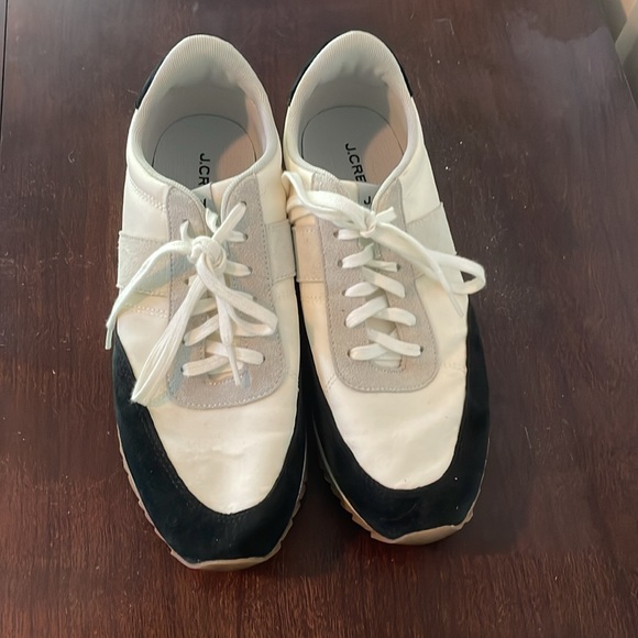 J Crew Trainers sneakers in Colorblock. Black/Ivory - Like New! - Picture 4 of 7